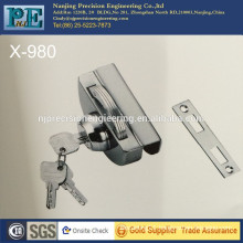 980 half round brass mirror polished fabrication brass lock core single glass door single lock head